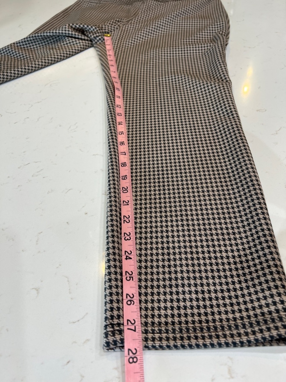 Tommy Hilfiger Houndstooth Straight Leg Ankle Pants 16 - Picture 9 of 10
